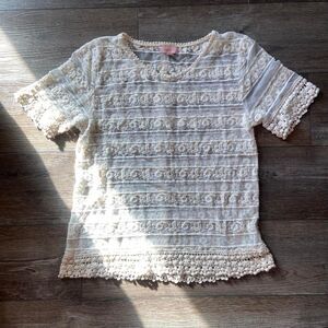 Hearts Floral Lace Top